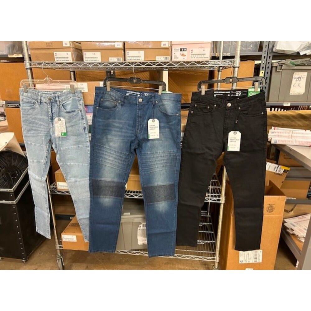 LRG Lifted Research Group Mens Jeans Skinny Fit Stretch Wash 29,30,32,34,36,38